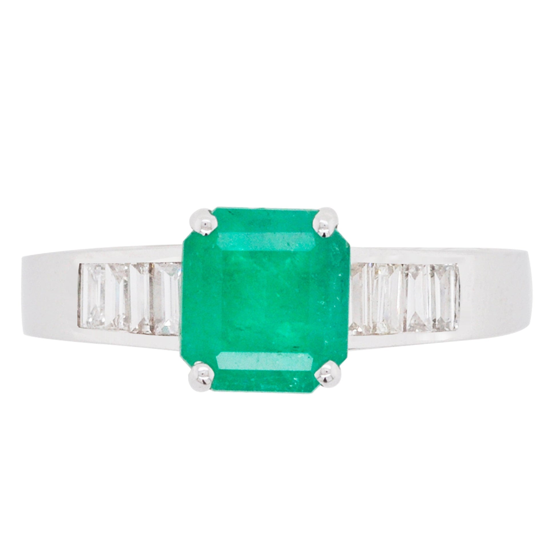 18K Gold Colombian Emerald Diamond Ring - Vaibhav Dhadda Jewellery