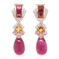 Colorful gemstone earrings