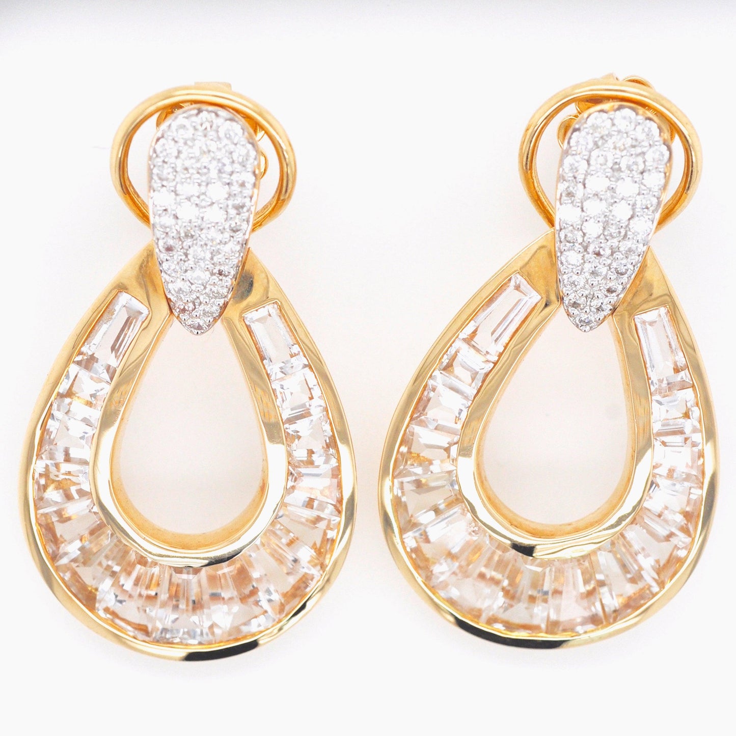 Diamond raindrop earrings for women