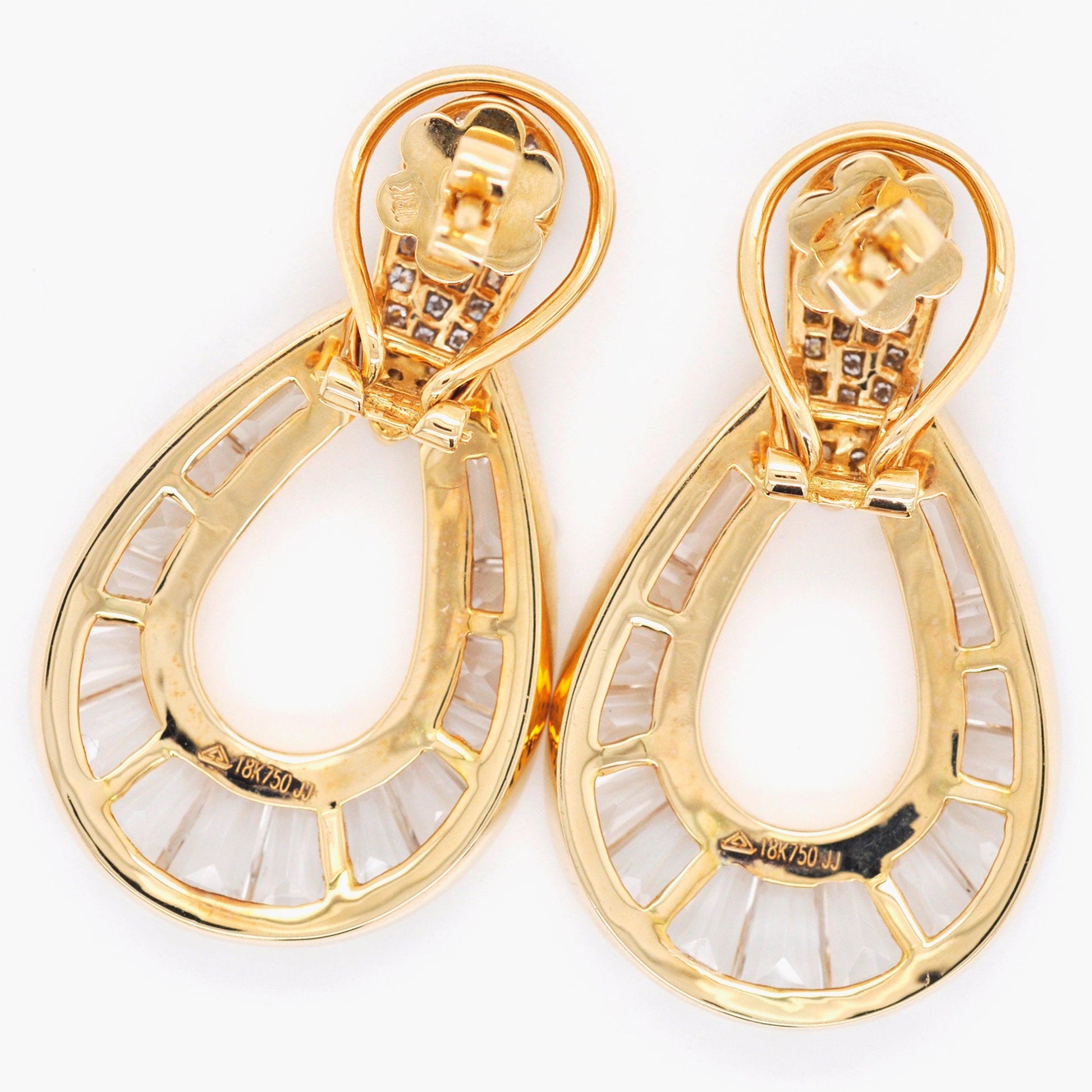 Topaz gemstone raindrop earrings