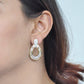 Diamond drop earrings