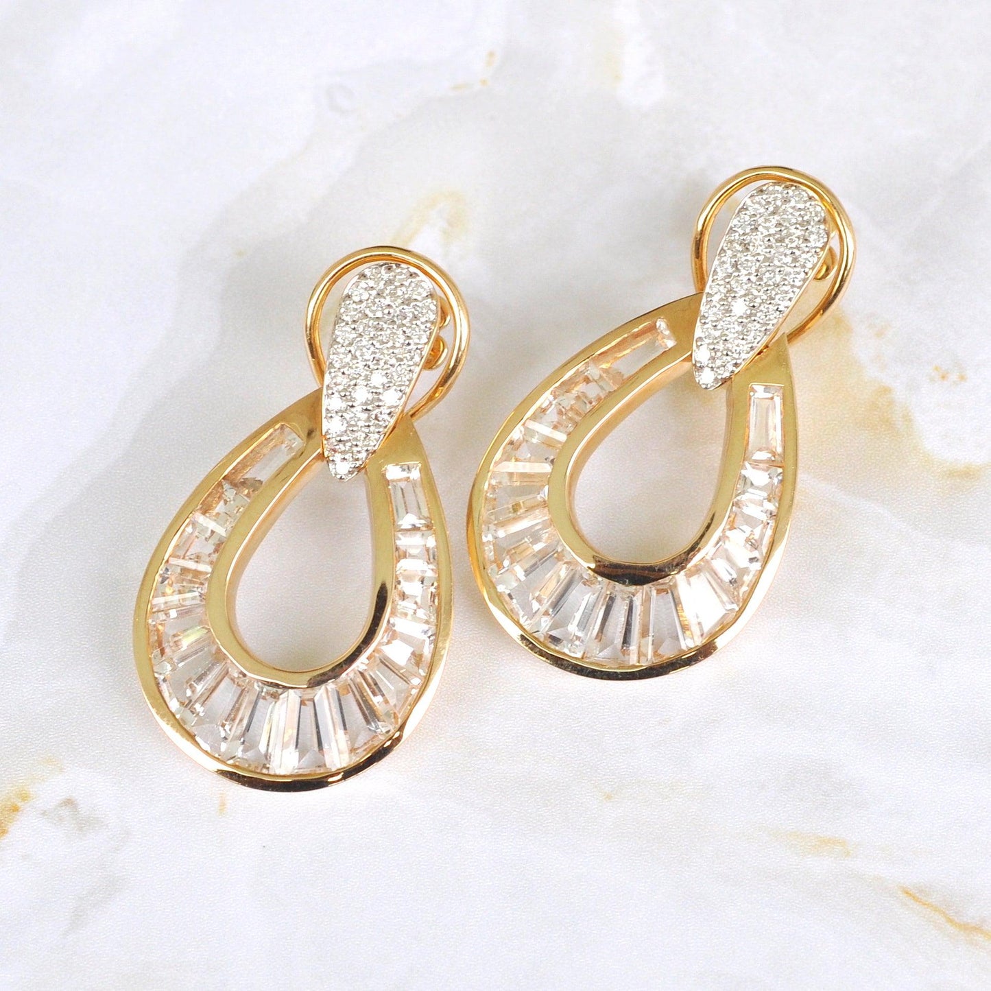 Shop Raindrop Diamond Earrings