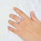 18K Gold Princess Pink Sapphire Band Ring