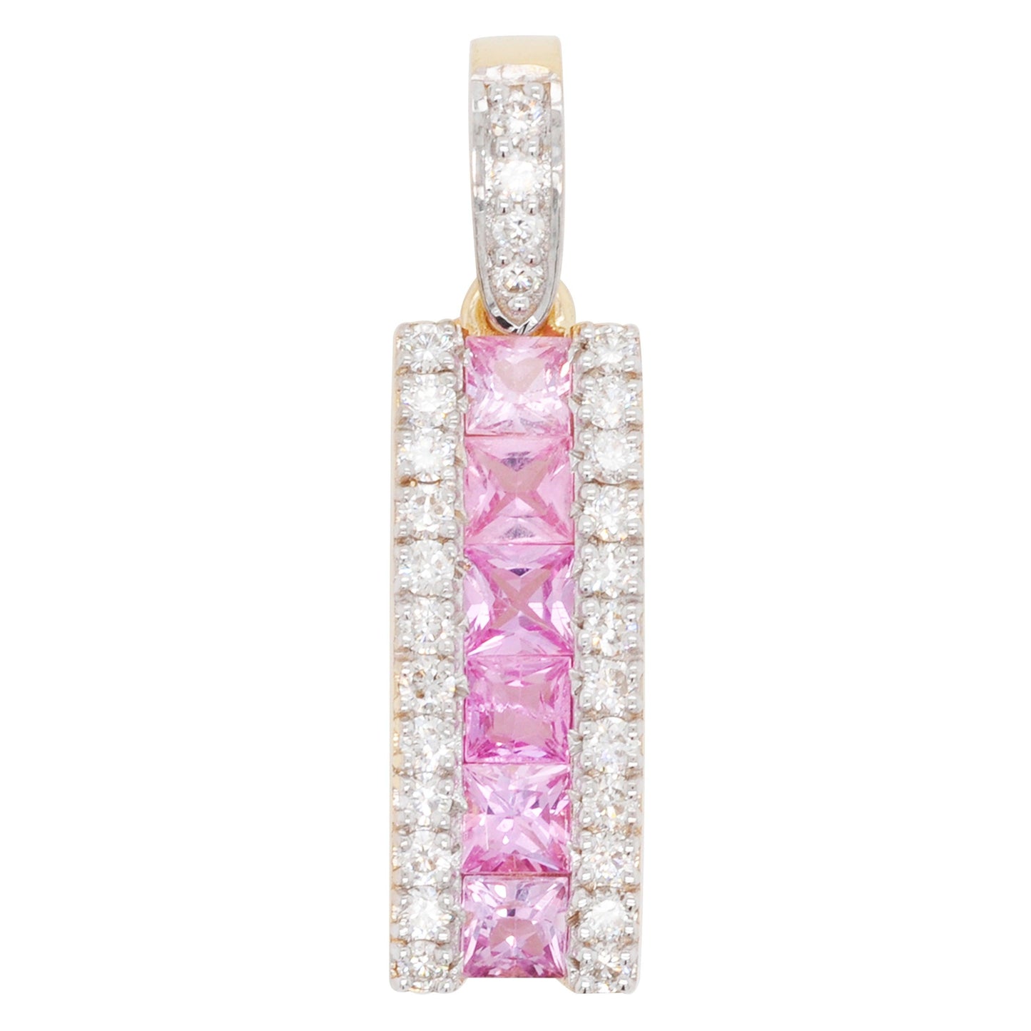 pink sapphire pendant necklace