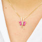 butterfly pendant necklace