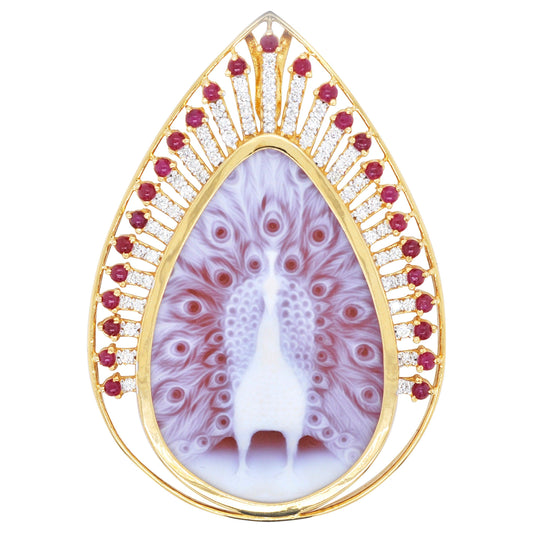 Peacock Agate Pendant